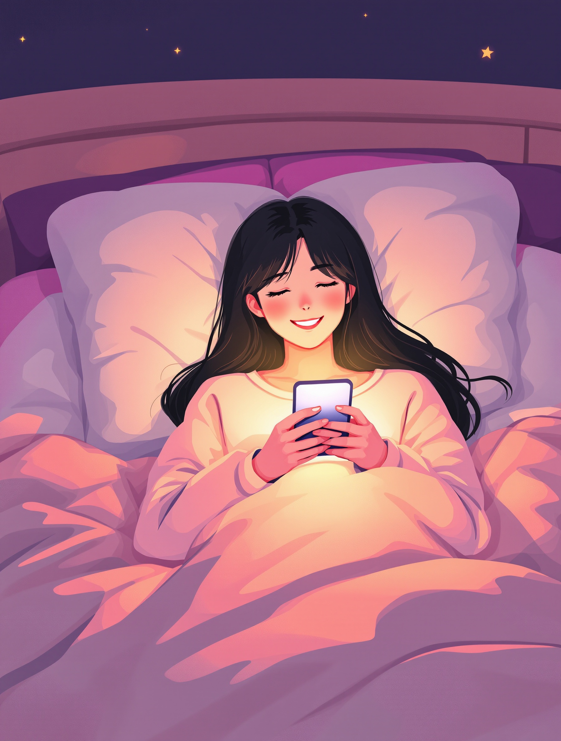 Watching phone